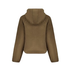 GUESS JEANS FELPA CON ZIP DONNA MARRONE