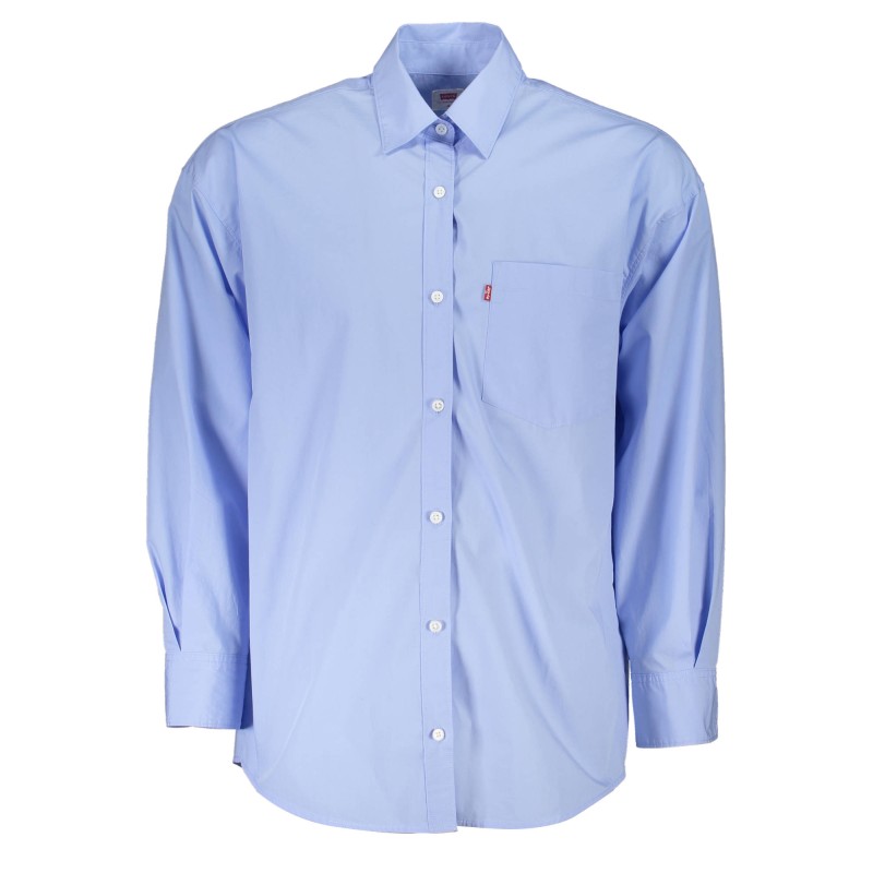 LEVI'S CAMICIA MANICHE LUNGHE UOMO AZZURRO