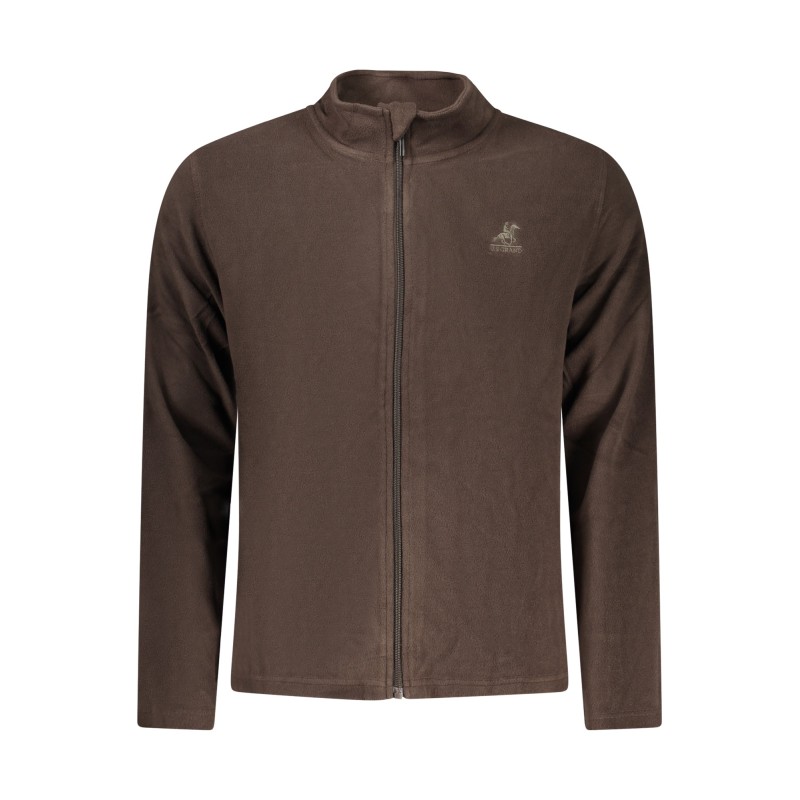 U.S. GRAND FELPA CON ZIP UOMO MARRONE