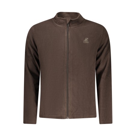 U.S. GRAND FELPA CON ZIP UOMO MARRONE