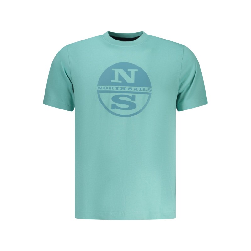 NORTH SAILS T-SHIRT MANICHE CORTE UOMO AZZURRO