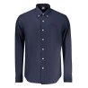 NORWAY 1963 CAMICIA MANICHE LUNGHE UOMO BLU