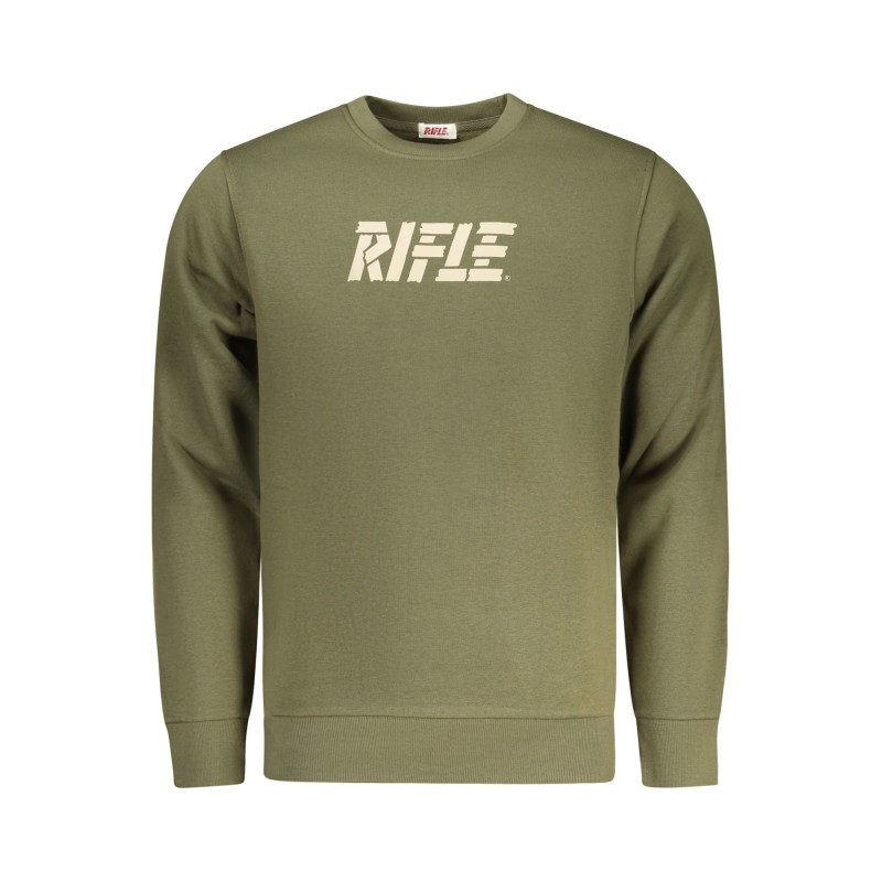 RIFLE FELPA SENZA ZIP UOMO VERDE