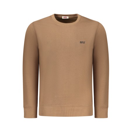 RIFLE FELPA SENZA ZIP UOMO MARRONE