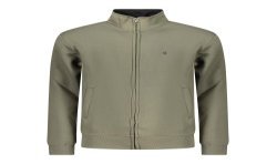 COVERI MOVING FELPA CON ZIP UOMO VERDE