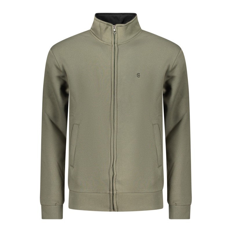 COVERI MOVING FELPA CON ZIP UOMO VERDE