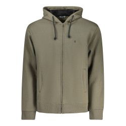 COVERI MOVING FELPA CON ZIP UOMO VERDE