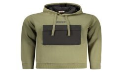 RIFLE FELPA SENZA ZIP UOMO VERDE