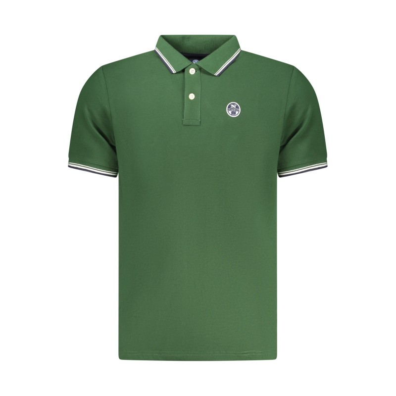 NORTH SAILS POLO MANICHE CORTE UOMO VERDE