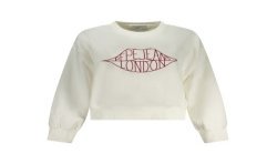 PEPE JEANS FELPA SENZA ZIP DONNA BIANCO