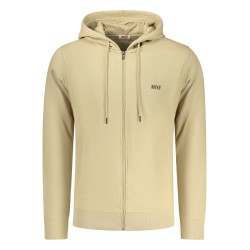 RIFLE FELPA CON ZIP UOMO BEIGE