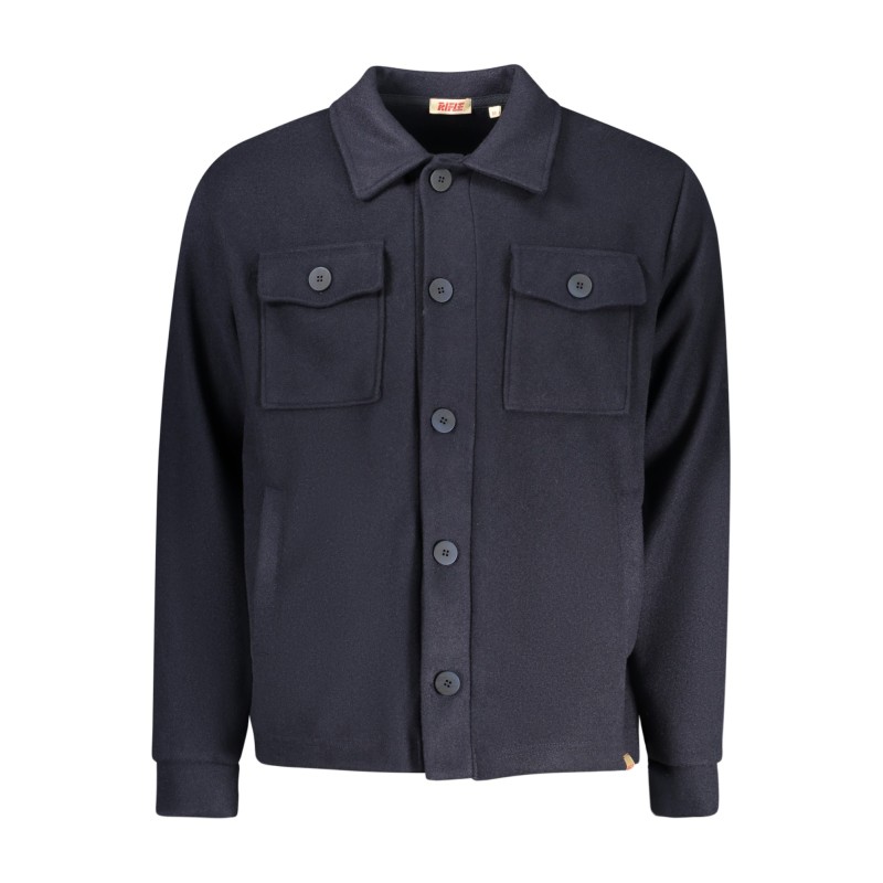 RIFLE CAMICIA MANICHE LUNGHE UOMO BLU