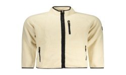 U.S. GRAND FELPA CON ZIP UOMO BIANCO