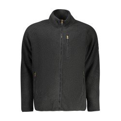 U.S. GRAND FELPA CON ZIP UOMO NERO