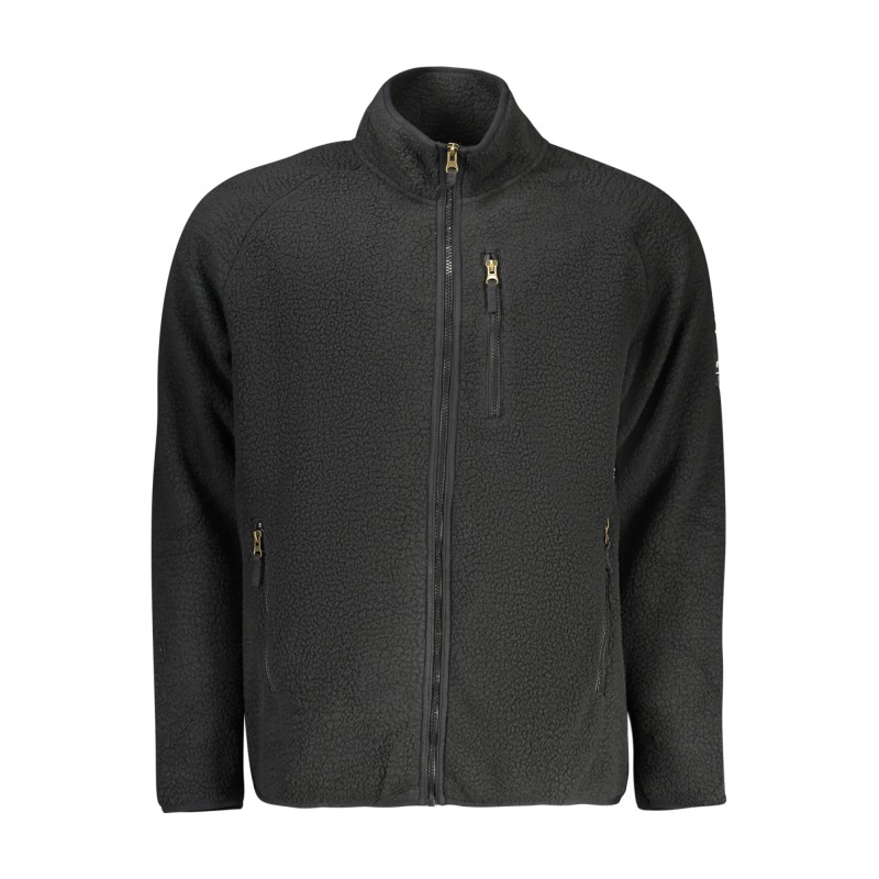 U.S. GRAND FELPA CON ZIP UOMO NERO