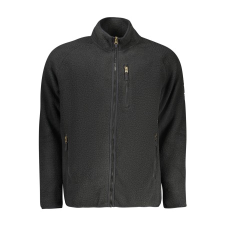 U.S. GRAND FELPA CON ZIP UOMO NERO