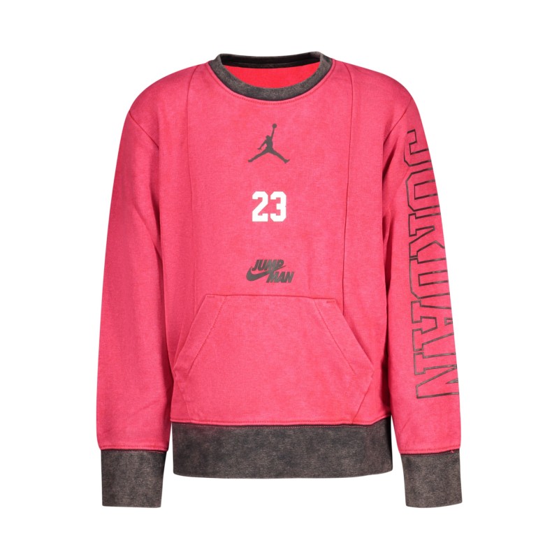 JORDAN FELPA SENZA ZIP BAMBINO ROSSO