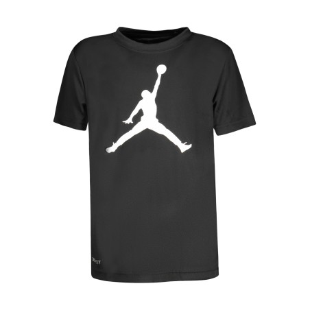 JORDAN T-SHIRT MANICHE CORTE BAMBINO NERO