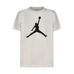 JORDAN T-SHIRT MANICHE CORTE BAMBINO BIANCO