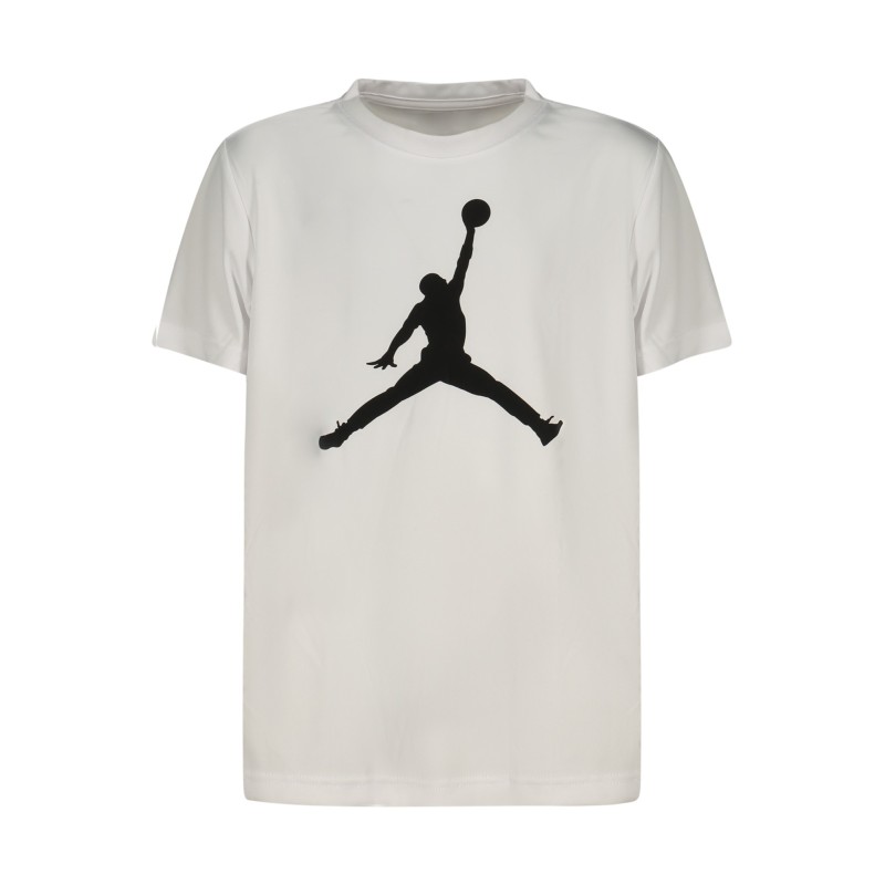JORDAN T-SHIRT MANICHE CORTE BAMBINO BIANCO
