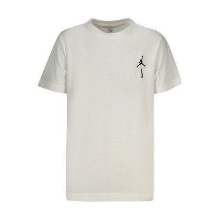 JORDAN T-SHIRT MANICHE CORTE BAMBINO BIANCO