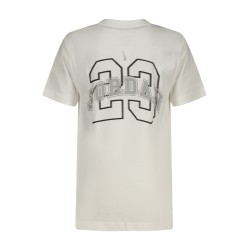 JORDAN T-SHIRT MANICHE CORTE BAMBINO BIANCO