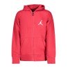 JORDAN FELPA CON ZIP BAMBINO ROSSO