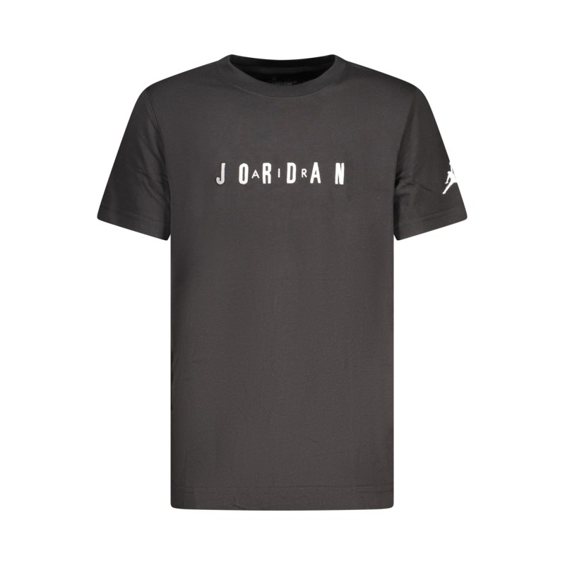 JORDAN T-SHIRT MANICHE CORTE BAMBINO NERO