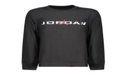 JORDAN T-SHIRT MANICHE LUNGHE BAMBINO NERO