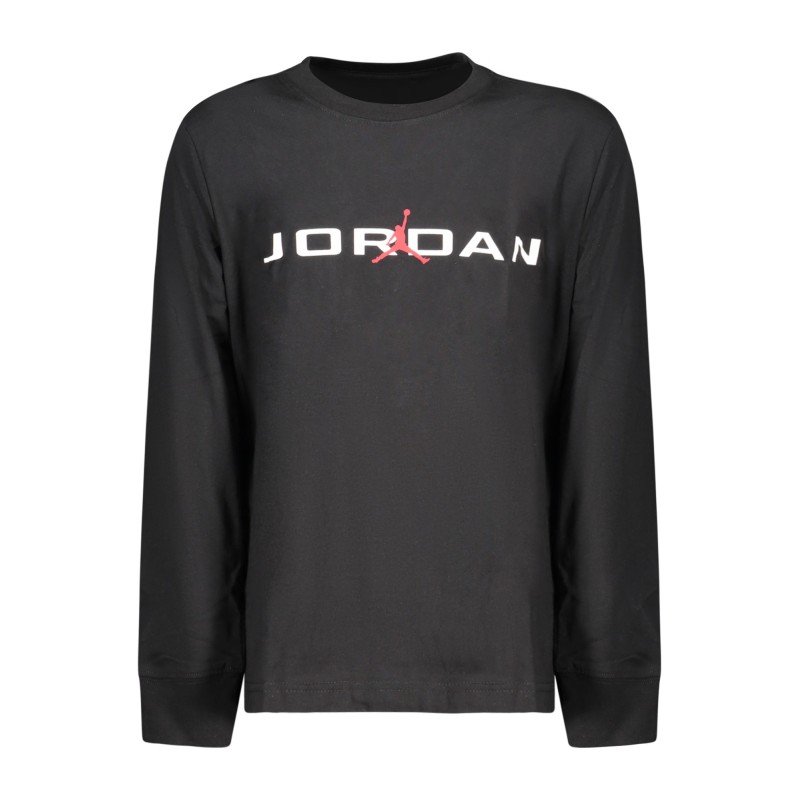 JORDAN T-SHIRT MANICHE LUNGHE BAMBINO NERO