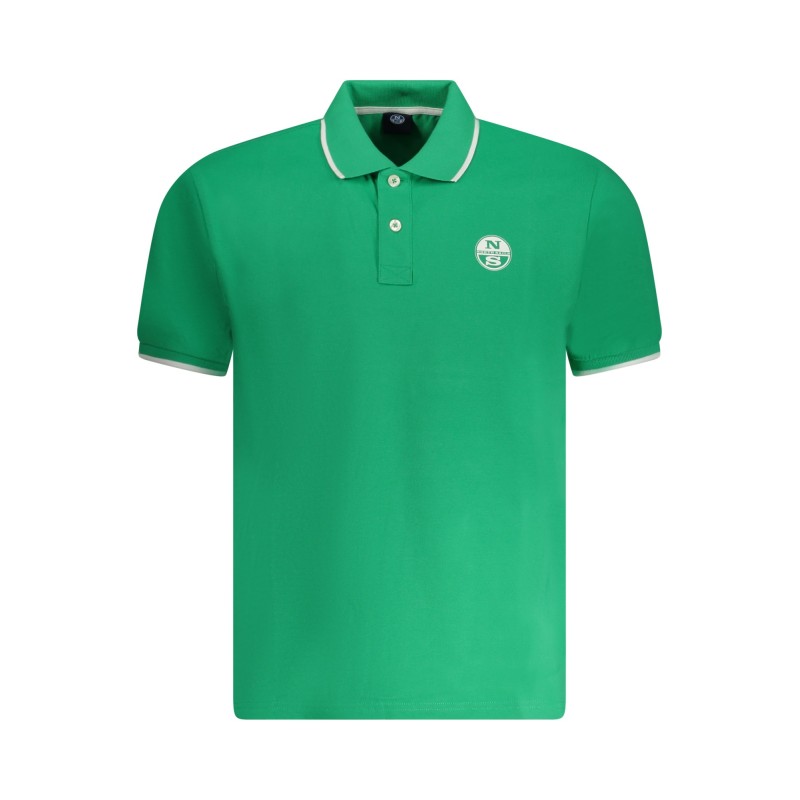 NORTH SAILS POLO MANICHE CORTE UOMO VERDE