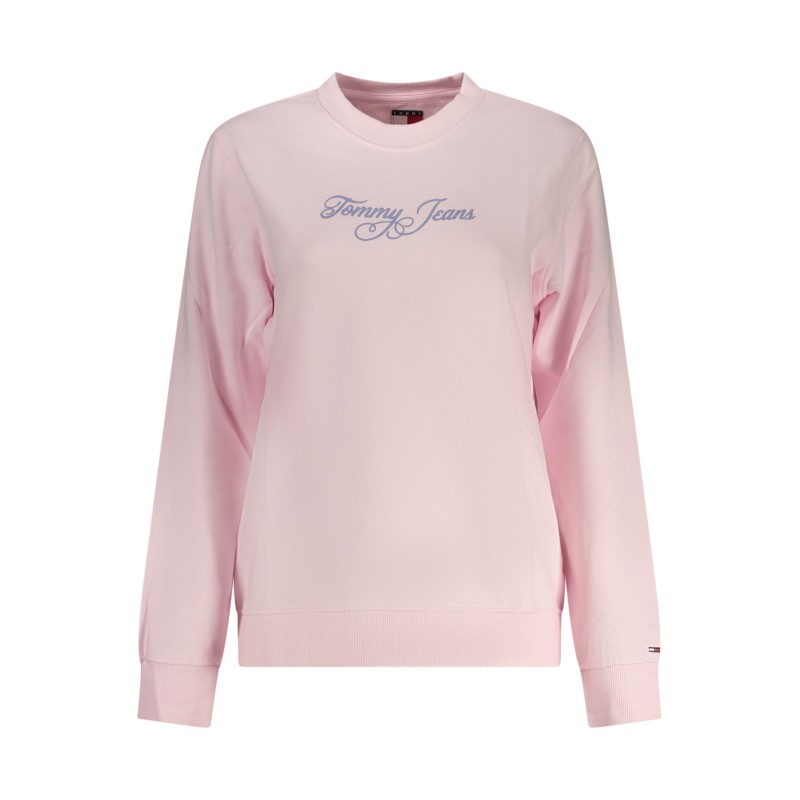 TOMMY HILFIGER FELPA SENZA ZIP DONNA ROSA