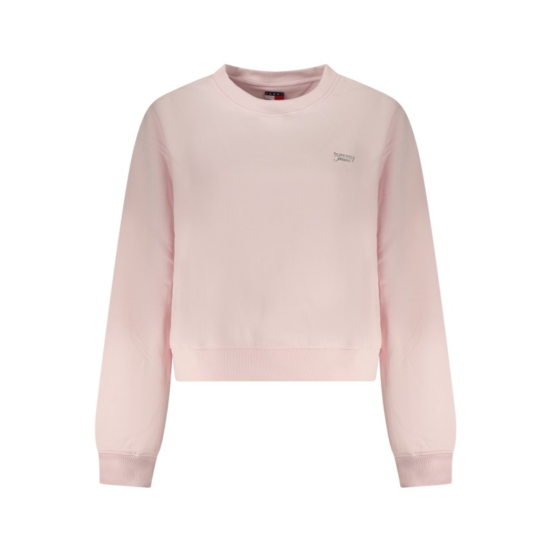 TOMMY HILFIGER FELPA SENZA ZIP DONNA ROSA