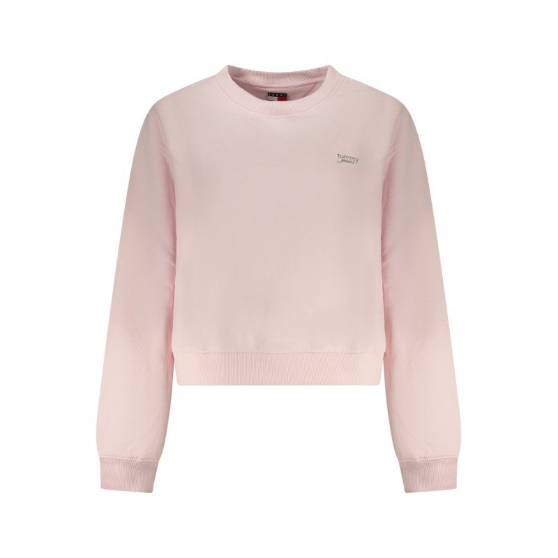 TOMMY HILFIGER FELPA SENZA ZIP DONNA ROSA