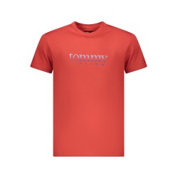 TOMMY HILFIGER T-SHIRT MANICHE CORTE UOMO ROSSO