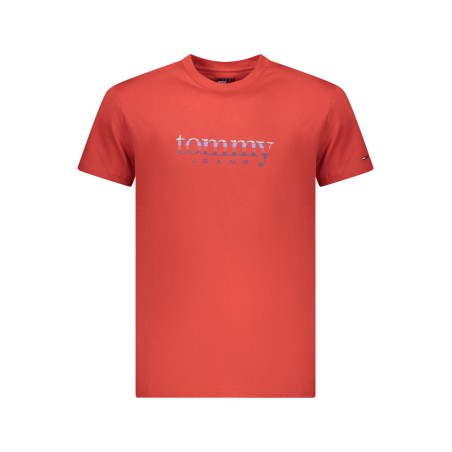 TOMMY HILFIGER T-SHIRT MANICHE CORTE UOMO ROSSO