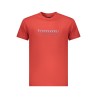 TOMMY HILFIGER T-SHIRT MANICHE CORTE UOMO ROSSO