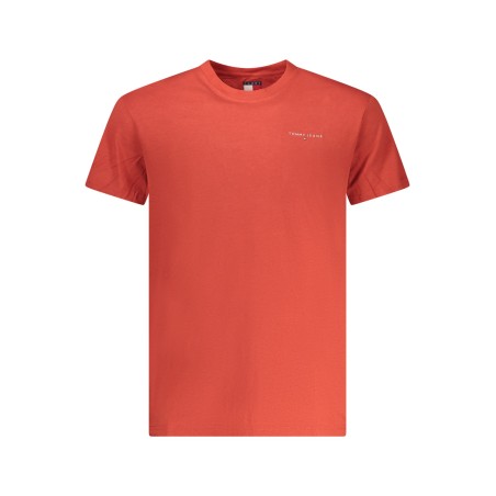 TOMMY HILFIGER T-SHIRT MANICHE CORTE UOMO ROSSO