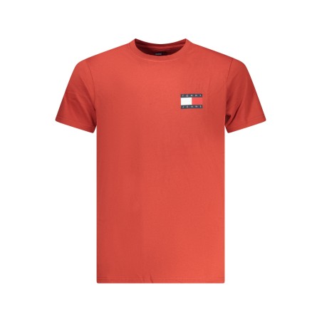 TOMMY HILFIGER T-SHIRT MANICHE CORTE UOMO ROSSO