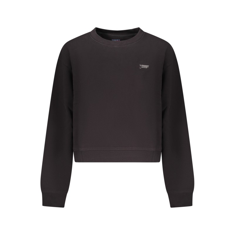 TOMMY HILFIGER FELPA SENZA ZIP DONNA NERO