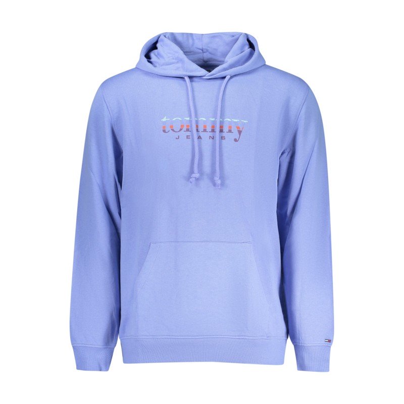 TOMMY HILFIGER FELPA SENZA ZIP UOMO AZZURRO