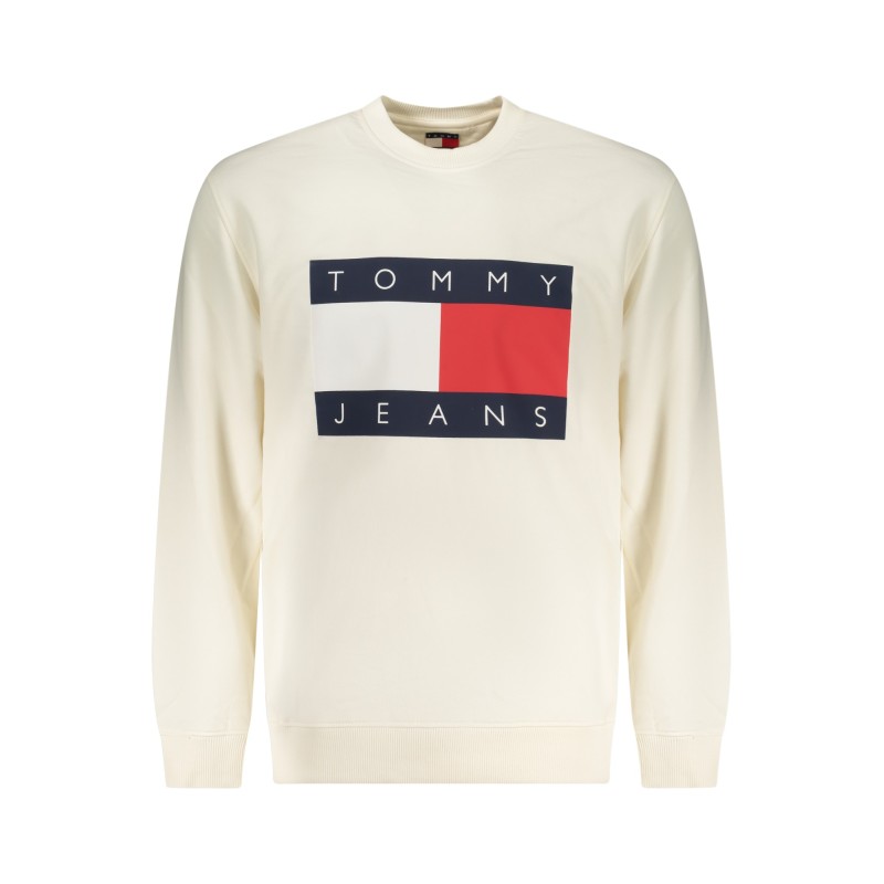 TOMMY HILFIGER FELPA SENZA ZIP UOMO BIANCO