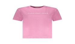 CALVIN KLEIN T-SHIRT MANICHE CORTE DONNA ROSA