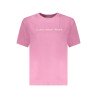 CALVIN KLEIN T-SHIRT MANICHE CORTE DONNA ROSA