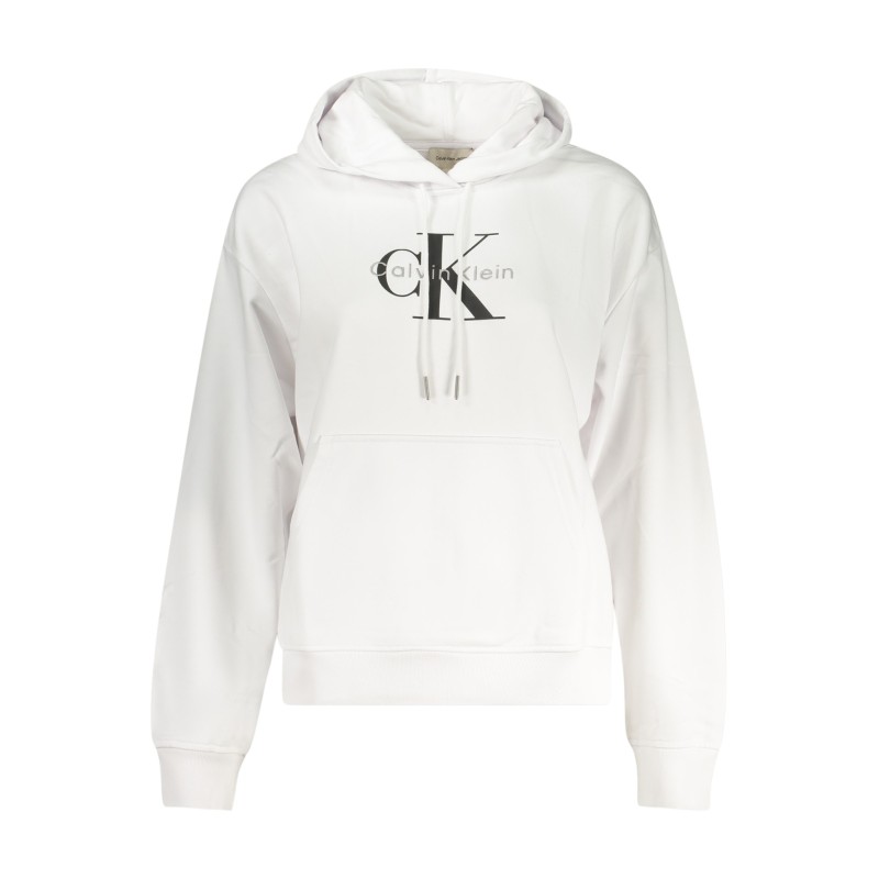 CALVIN KLEIN FELPA SENZA ZIP DONNA BIANCO