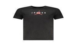 JORDAN T-SHIRT MANICHE CORTE BAMBINO NERO