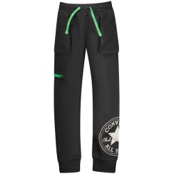 CONVERSE PANTALONE TUTA LUNGO BAMBINO NERO