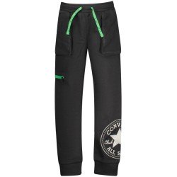 CONVERSE PANTALONE TUTA LUNGO BAMBINO NERO