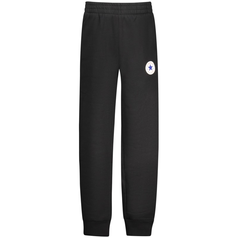 CONVERSE PANTALONE TUTA LUNGO BAMBINO NERO