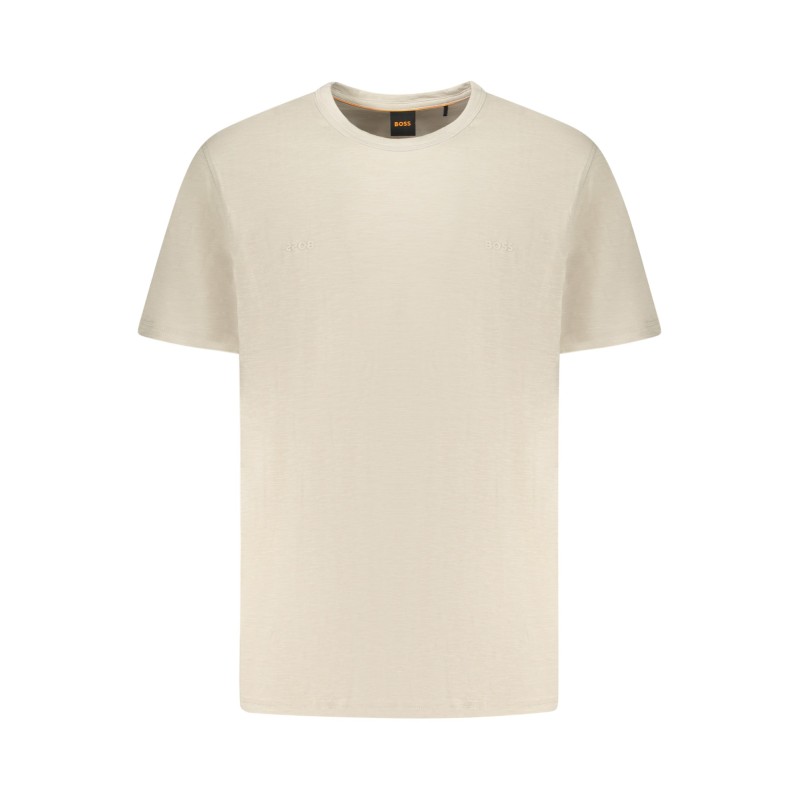 BOSS T-SHIRT MANICHE CORTE UOMO BEIGE